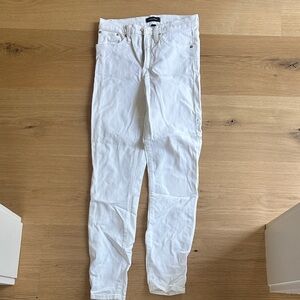 J. Crew Classic White Jeans 9” High Rise Toothpick